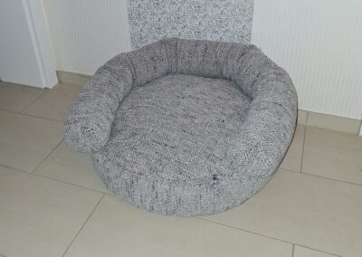 Kuschellounge „ graues Allerlei „ Größe M und M+